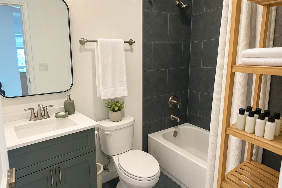 Guest bath after proof